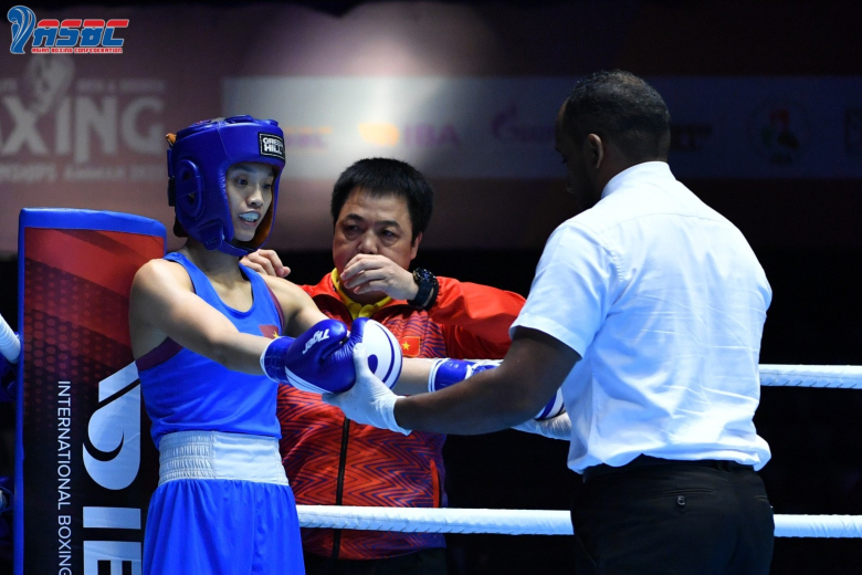 Đối thủ bỏ cuộc khi đụng Thu Nhi, Nguyễn Thị Tâm ở Boxing Đại hội - Ảnh 1