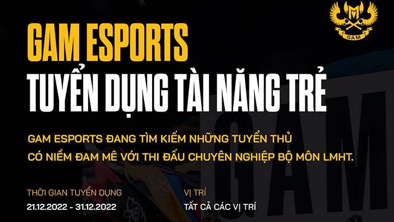 GAM Esports tuyển dụng tài năng trẻ cho LMHT - Ảnh 1