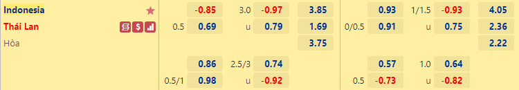 Trận Indonesia vs Thái Lan ai kèo trên, chấp mấy trái? - Ảnh 1