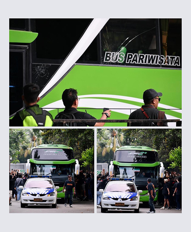CĐV Indonesia đập phá xe buýt, chửi rủa cầu thủ Thái Lan  - Ảnh 1