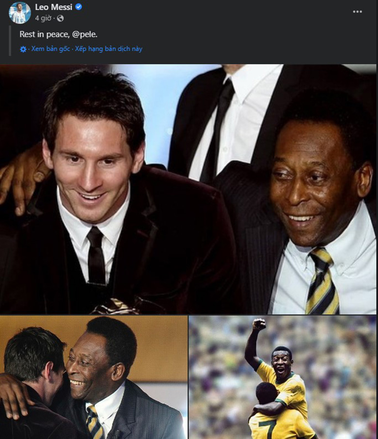 Messi, Ronaldo, Neymar và các ngôi sao thế giới nói gì sau sự ra đi của Pele? - Ảnh 3
