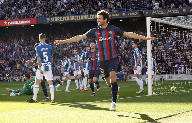 Kết quả Barca vs Espanyol: Kịch tính derby Catalan, chủ nhà mất lợi thế đua vô địch - Ảnh 1