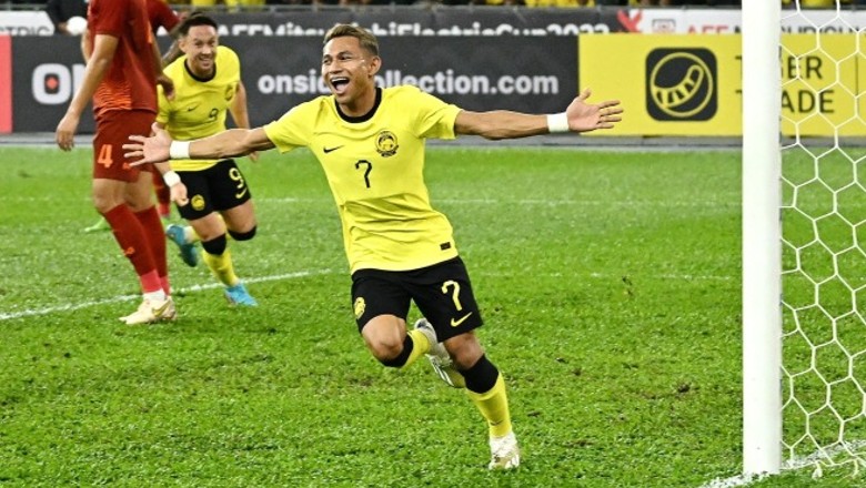 Sao Malaysia ăn mừng như Ronaldo khi ghi bàn vào lưới Thái Lan ở bán kết AFF Cup 2022 - Ảnh 2