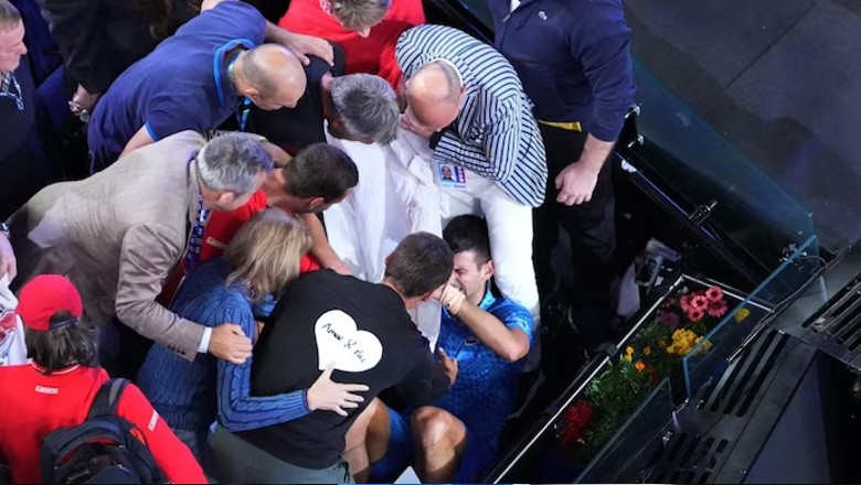 Djokovic bật khóc nức nở sau khi đăng quang tại Úc Mở rộng 2023 - Ảnh 2