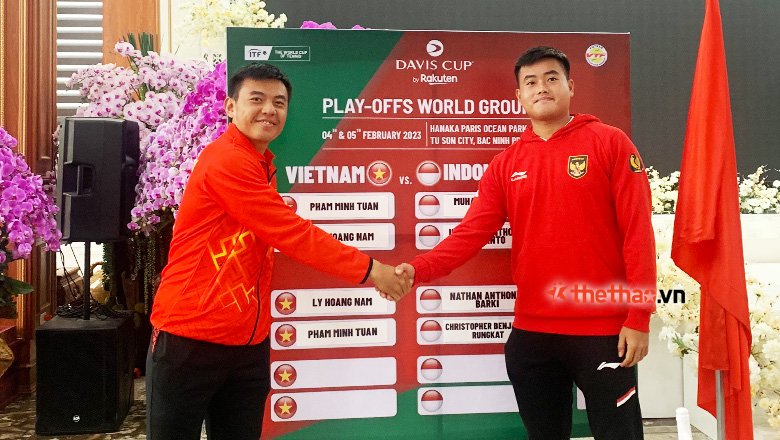 Vòng play-offs Davis Cup nhóm II thế giới 2023 - Việt Nam vs Indonesia trực tiếp trên kênh nào? - Ảnh 1