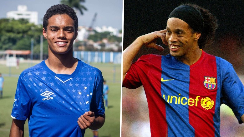 Con trai Ronaldinho ra mắt U19 Barca ở trận giao hữu với đội trẻ MU - Ảnh 2