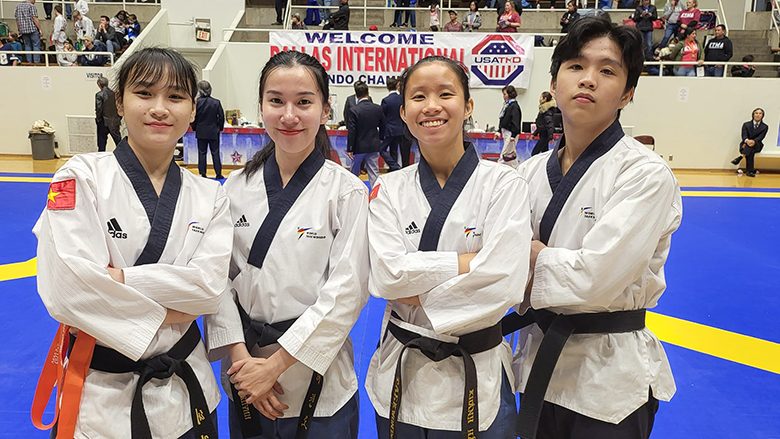 Nữ võ sĩ Taekwondo Việt Nam giành 2 HCV giải Mỹ Mở rộng - Ảnh 2