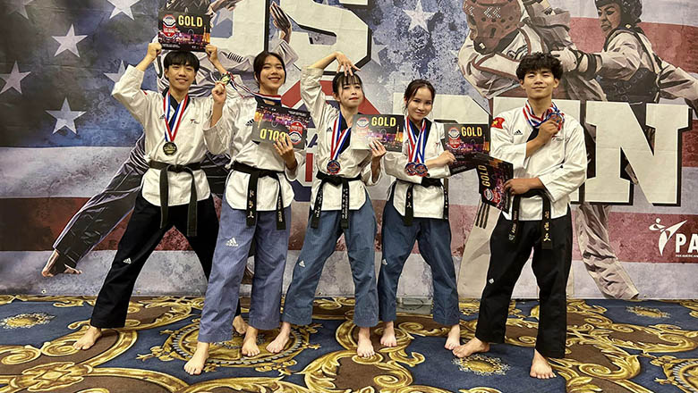 Taekwondo Việt Nam giành HCV tại giải vô địch Mỹ Mở rộng - Ảnh 1