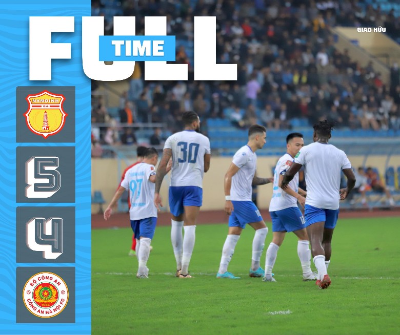 Văn Đức lập siêu phẩm, CAHN FC vẫn thua Nam Định trong ‘mưa bàn thắng’ ở Thiên Trường - Ảnh 3