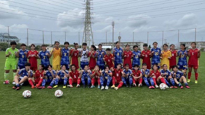 U17 nữ Việt Nam thua 0-12 trước U17 nữ Nhật Bản ở chung kết Jenesys 2022 - Ảnh 1