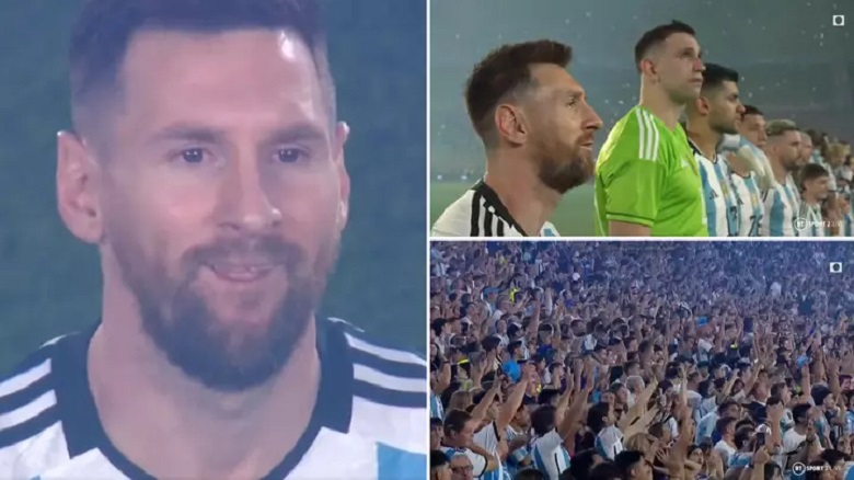 Messi bật khóc trong trận đấu đầu tiên sau chức vô địch World Cup 2022 - Ảnh 1