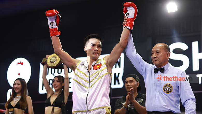 Nguyễn Ngọc Hải khóc trong khoảnh khắc giành đai WBA Nam Á - Ảnh 9