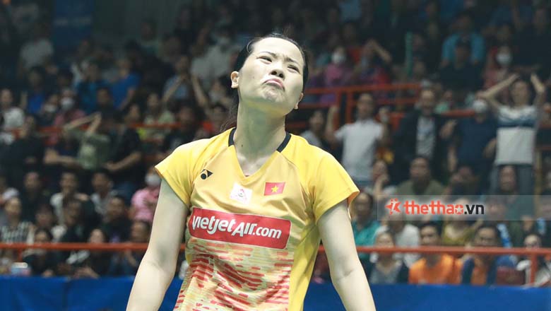 Thuỳ Linh đập vợt giải toả sau chiến thắng ở bán kết Ciputra Hanoi 2023 - Ảnh 3