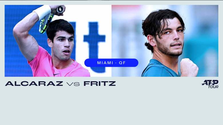Trực tiếp tennis Alcaraz vs Fritz, Tứ kết Miami Open - 7h30 ngày 30/3 - Ảnh 1