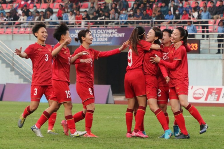 ĐT nữ Việt Nam lại thắng dễ Nepal, giành vé đi tiếp ở vòng loại Olympic Paris 2024 - Ảnh 1