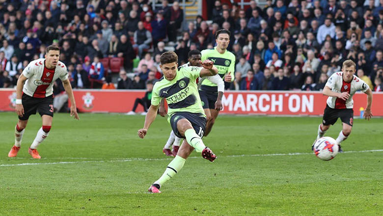 Kết quả bóng đá Southampton vs Man City: Haaland lập cú đúp giúp đội khách thắng đậm - Ảnh 1