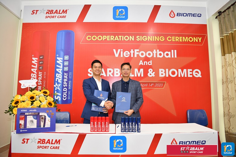 Vietfootball ký hợp đồng với thương hiệu chăm sóc thể thao STARBALM - Ảnh 2
