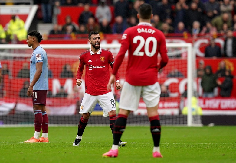 Kết quả bóng đá MU vs Aston Villa: Bruno Fernandes giúp Quỷ đỏ ‘đổ bê tông’ Top 4 - Ảnh 2