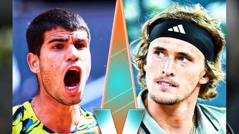 Trực tiếp tennis Alcaraz vs Zverev, Vòng 4 Madrid Open - 21h00 ngày 2/5 - Ảnh 1