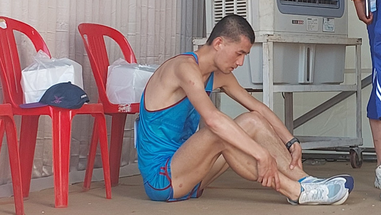 VĐV nhập tịch Campuchia phải bỏ cuộc tại SEA Games 32 vì bị sốc nhiệt - Ảnh 3
