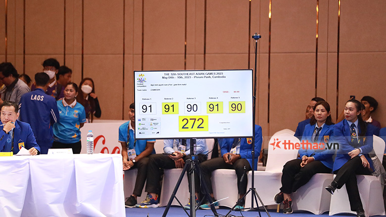 Campuchia giành 4 HCV Vovinam trong ngày thi đấu đầu tiên của SEA Games 32 - Ảnh 2