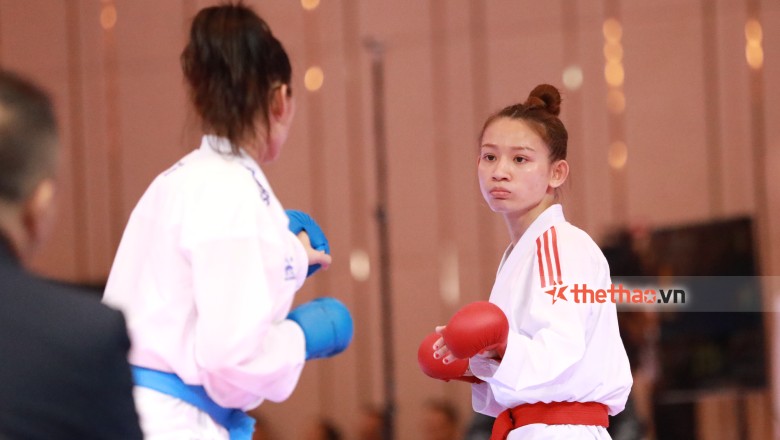 ĐT Karate nam, nữ Việt Nam vào chung kết nội dung đồng đội SEA Games 32 - Ảnh 1