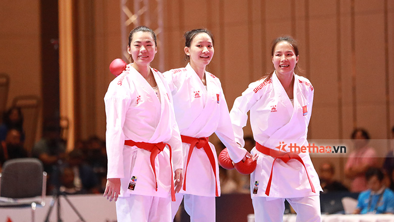 ĐT Karate nữ tập cùng nhau tới chảy máu để giành tấm HCV SEA Games - Ảnh 2