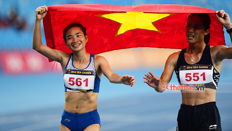Nguyễn Thị Oanh vô đối trên đường chạy SEA Games 32, giành 2 HCV chỉ sau 20 phút! - Ảnh 2