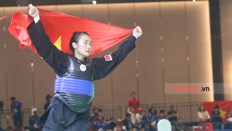 Hồng Ân bất ngờ khi giành HCV SEA Games 32 môn Pencak Silat - Ảnh 1