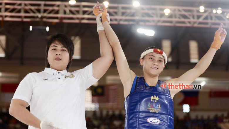 Huỳnh Hà Hữu Hiếu mang về tấm HCV đầu tiên cho Kun Khmer Việt Nam tại SEA Games 32 - Ảnh 3