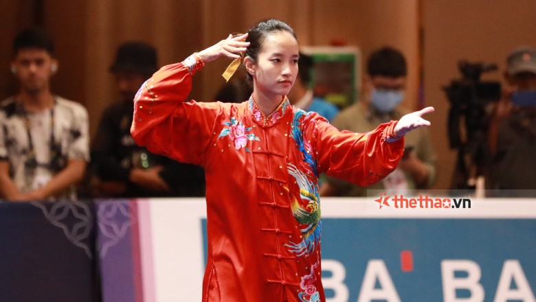 Cận cảnh bộ áo đấu có giá 8-10 triệu đồng, đặt may mất 2 tháng của các VĐV Wushu - Ảnh 4