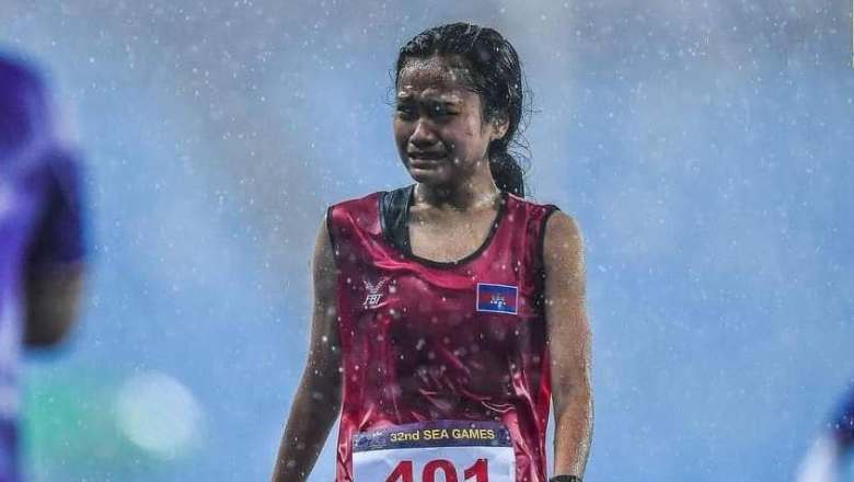 Nữ VĐV điền kinh ‘khóc dưới mưa’ được Thủ tướng Campuchia thưởng 10.000 USD - Ảnh 1