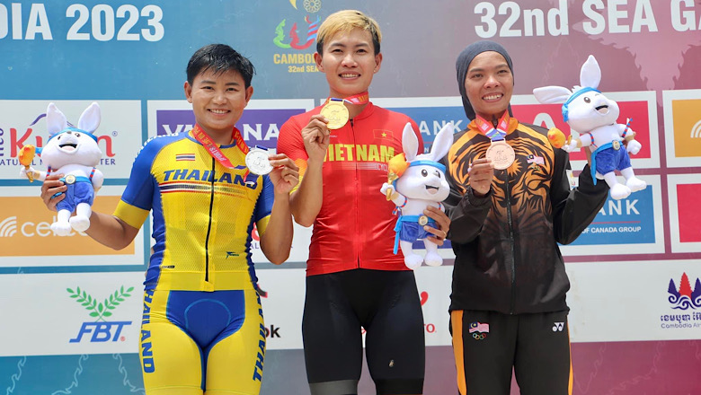 Nguyễn Thị Thật mang về tấm HCV duy nhất cho đua xe đạp Việt Nam tại SEA Games 32 - Ảnh 1