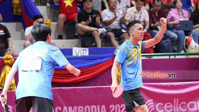 Hạ Singapore, đôi nam nữ Việt Nam giành HCV bóng bàn lịch sử ở SEA Games 32 - Ảnh 3