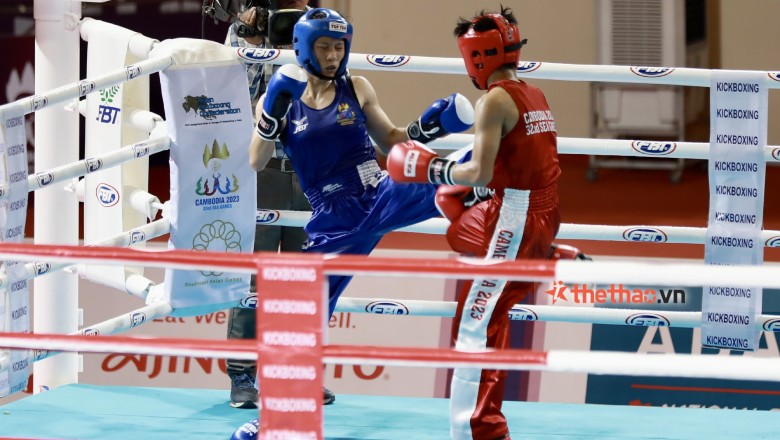 Lê Thị Nhi đổi màu huy chương, Hằng Nga bảo vệ ngôi vương ở môn Kickboxing SEA Games 32 - Ảnh 3
