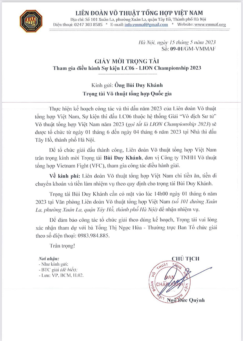 Trọng tài MMA Việt Nam nói gì khi lớp tập huấn bất ngờ phải hủy bỏ? - Ảnh 2