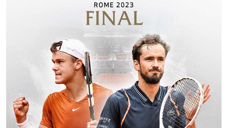Lịch thi đấu tennis Chung kết Rome Masters: Medvedev gặp Rune khi nào? - Ảnh 1