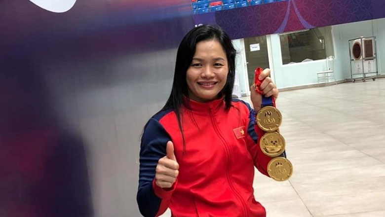 Nữ kình ngư Việt Nam đoạt 3 HCV trong 1 ngày ở ASEAN Para Games 12 - Ảnh 1