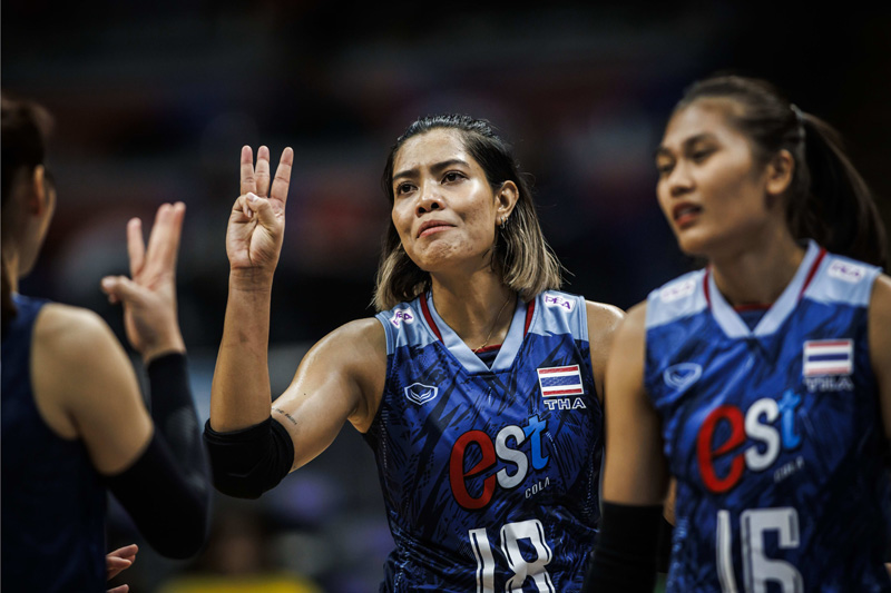 Tuyển bóng chuyền nữ Thái Lan thua trắng đội vừa lên hạng ở Volleyball Nations League 2023 - Ảnh 1