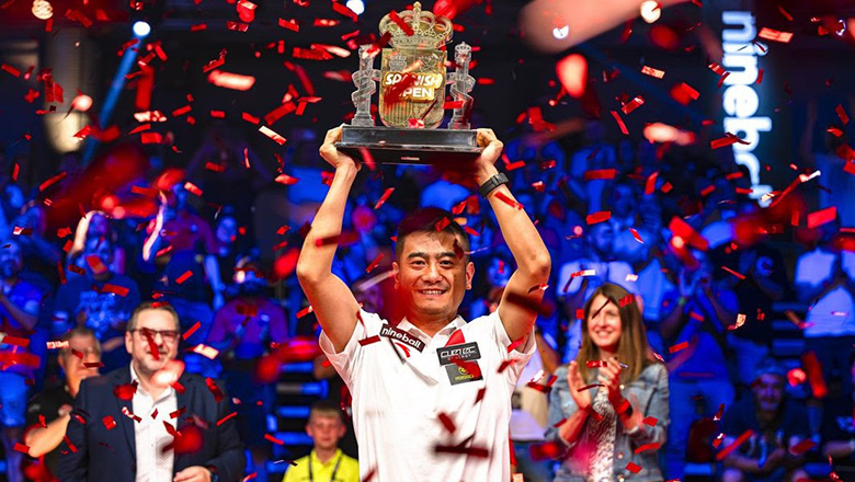 Dang Jin Hu vô địch Spanish Open Pool 2023 sau chiến thắng nghẹt thở Marc Bijsterbosch - Ảnh 2