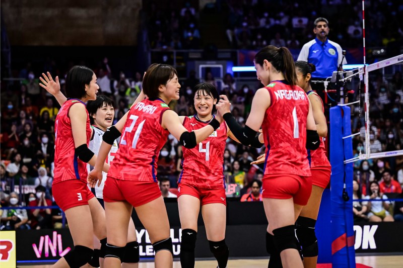Tuyển bóng chuyền nữ Nhật Bản thắng kịch tích Thổ Nhĩ Kỳ ở Volleyball Nations League 2023 - Ảnh 1