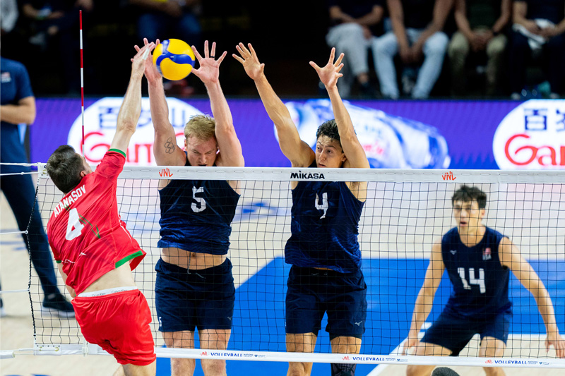Tuyển bóng chuyền nam Mỹ soán ngôi Nhật Bản sau trận cuối cùng vòng loại Volleyball Nations League 2023 - Ảnh 1