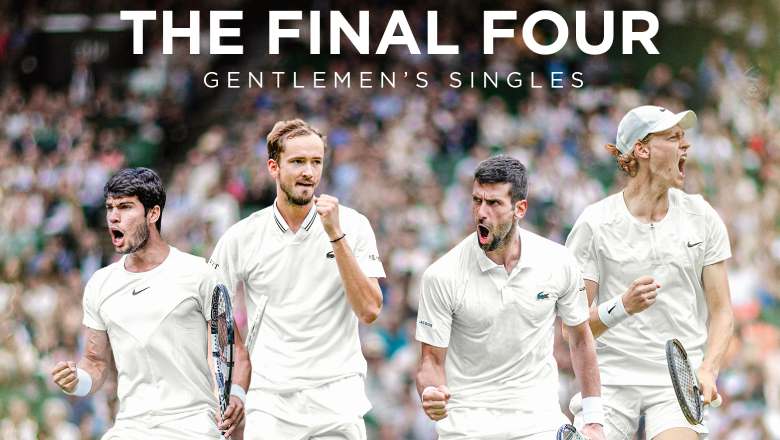 Lịch thi đấu tennis Bán kết Wimbledon 2023: Djokovic vs Sinner, Alcaraz vs Medvedev - Ảnh 1