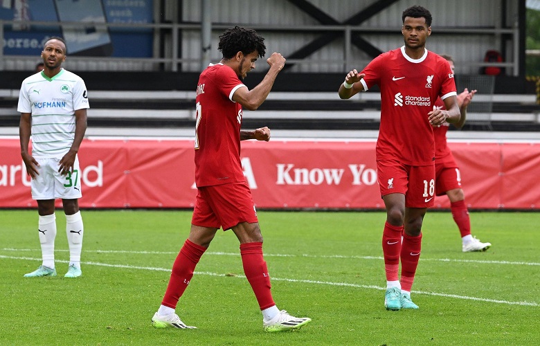 Liverpool suýt thua ngược đội hạng Nhì Đức trong ngày Nunez lập cú đúp - Ảnh 1