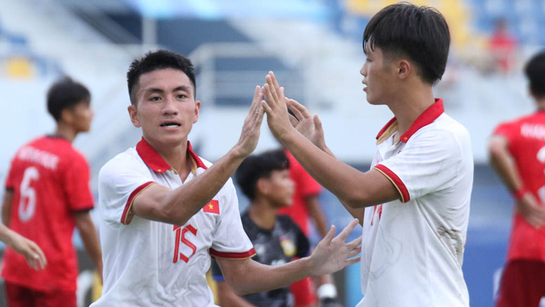 Chân sút lạ Nguyễn Minh Quang xuất sắc nhất trận U23 Việt Nam vs U23 Lào - Ảnh 1