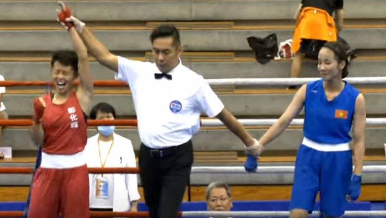 Ngọc Trân thua võ sĩ Kickboxing ở giải Boxing Đài Bắc Trung Hoa Mở rộng - Ảnh 1