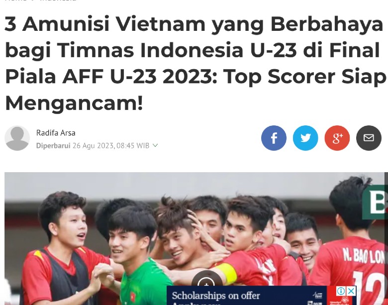 Báo Indonesia dè chừng 3 cầu thủ U23 Việt Nam trước trận chung kết U23 Đông Nam Á - Ảnh 1