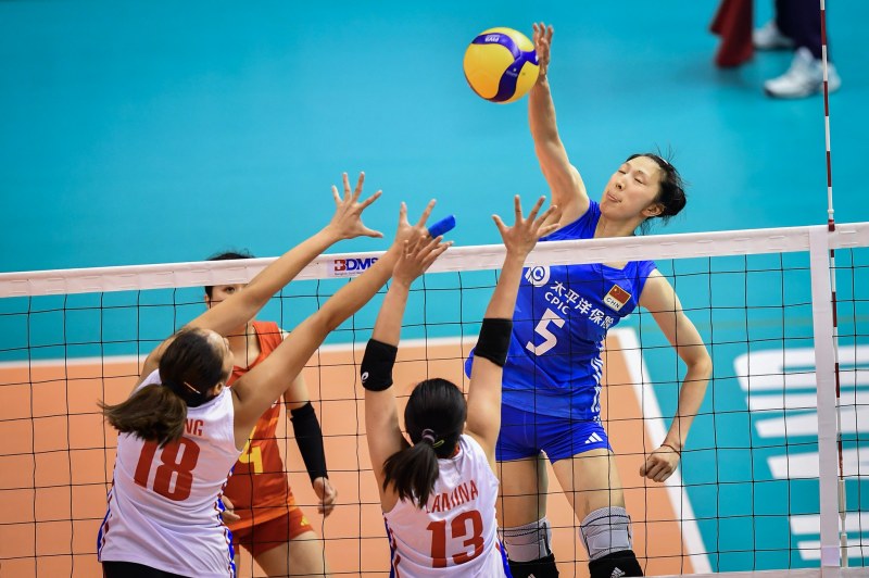 Tuyển bóng chuyền nữ Philippines nỗ lực bất thành trước Trung Quốc ở giải Vô địch châu Á 2023 - Ảnh 1