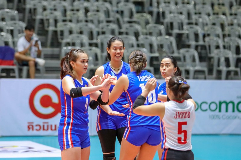 Tuyển bóng chuyền nữ Philippines thua sốc ở giải Vô địch châu Á 2023 - Ảnh 1