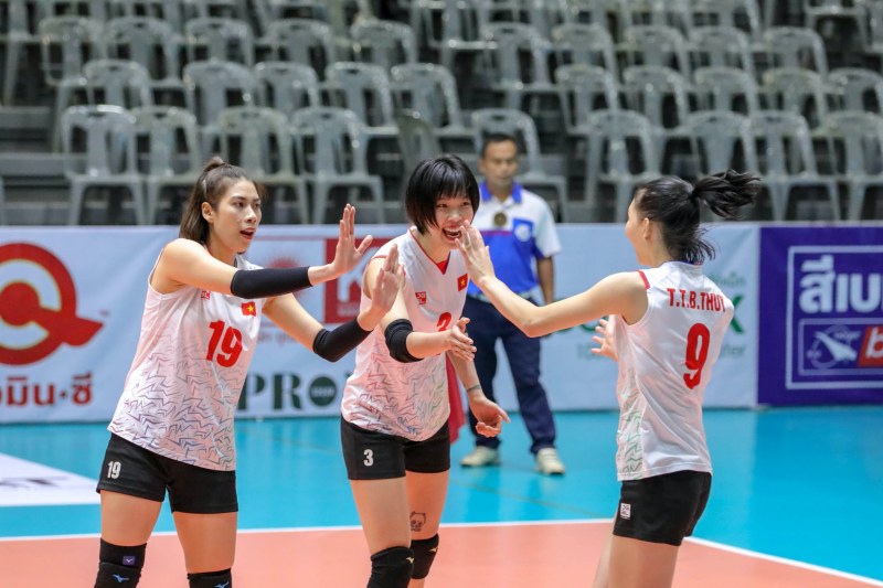 Tuyển bóng chuyền nữ Việt Nam lập thành tích cực 'khủng' sau vòng bảng giải Vô địch châu Á 2023 - Ảnh 1
